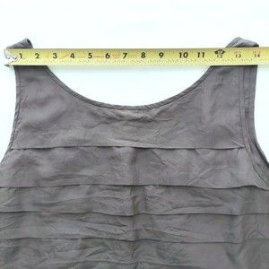Eileen Fisher Gray Sleeveless Blouse